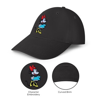 Foto 2 | Foto 2 | Gorra De Béisbol Disney Minnie Mouse Negra Para Adultos - Venta Internacional.