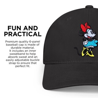 Foto 3 | Foto 3 | Gorra De Béisbol Disney Minnie Mouse Negra Para Adultos - Venta Internacional.