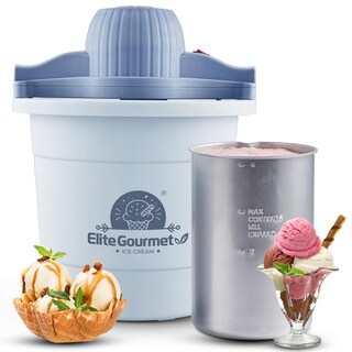 Foto 1 | Foto 1 | Máquina Para Hacer Helados Eléctrica Elite Gourmet Eim350 4l Periwinkle - Venta Internacional.