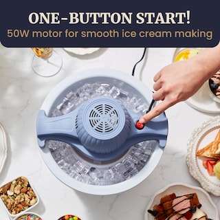 Foto 3 | Foto 3 | Máquina Para Hacer Helados Eléctrica Elite Gourmet Eim350 4l Periwinkle - Venta Internacional.