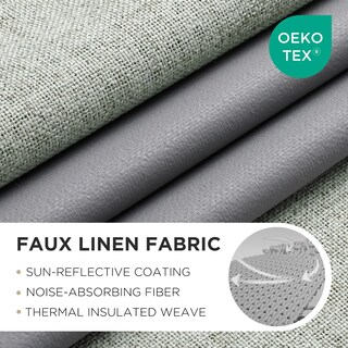 Foto 2 | Foto 2 | Cortinas Opacas Joydeco Color Verde Salvia 100 X 270 Cm 1 Panel - Venta Internacional.