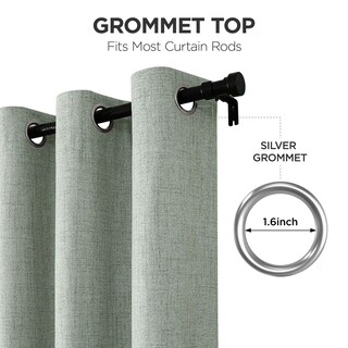 Foto 5 | Foto 5 | Cortinas Opacas Joydeco Color Verde Salvia 100 X 270 Cm 1 Panel - Venta Internacional.