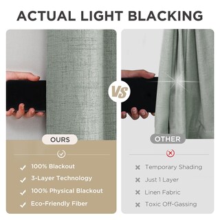 Foto 6 | Foto 6 | Cortinas Opacas Joydeco Color Verde Salvia 100 X 270 Cm 1 Panel - Venta Internacional.