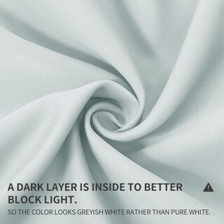 Foto 2 | Foto 2 | Cortinas Joydeco Color Blanco 241 Cm De Largo 1 Panel Con Aislamiento Térmico - Venta Internacional.