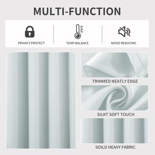 Foto 3 | Foto 3 | Cortinas Joydeco Color Blanco 241 Cm De Largo 1 Panel Con Aislamiento Térmico - Venta Internacional.