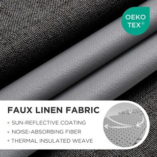 Foto 2 | Foto 2 | Cortinas Opacas Joydeco Gris Antracita 100 X 270 Cm 1 Panel - Venta Internacional.