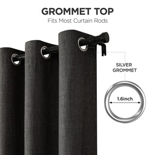 Foto 5 | Foto 5 | Cortinas Opacas Joydeco Gris Antracita 100 X 270 Cm 1 Panel - Venta Internacional.