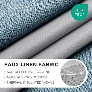 Foto 2 | Foto 2 | Cortinas Opacas Joydeco Color Azul Claro 100 X 240 Cm 1 Panel - Venta Internacional.