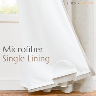 Foto 3 | Foto 3 | Cortinas Jinchan De Lino Color Beige 228 Cm De Longitud Con Filtro De Luz - Venta Internacional.