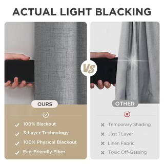 Foto 6 | Foto 6 | Cortinas Opacas Joydeco Color Gris Claro 100 X 270 Cm 1 Panel - Venta Internacional.