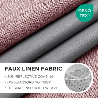 Foto 2 | Foto 2 | Cortinas Joydeco Opacas Color Rosa Claro 274 Cm De Longitud 1 Panel - Venta Internacional.