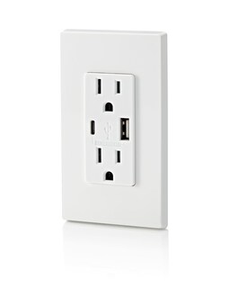 Foto 4 | Foto 4 | Enchufe Eléctrico Leviton T5638-w Cargador Usb Tipo A/c De 18 W - Venta Internacional.