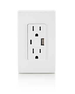 Foto 5 | Foto 5 | Enchufe Eléctrico Leviton T5638-w Cargador Usb Tipo A/c De 18 W - Venta Internacional.