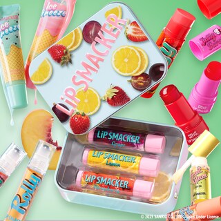 Foto 3 | Foto 3 | Set De Bálsamo Labial Lip Smacker Nostalgia Trio Tin Grape Lemon Straw - Venta Internacional.