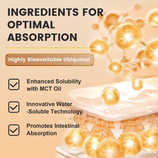 Foto 5 | Foto 5 | Suplemento De Cápsulas Blandas De Ubiquinol Coq10 De 400 Mg De Zebora Con Vitamina C - Venta Internacional.