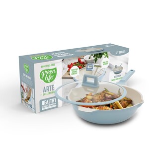 Foto 1 | Foto 1 | Sartén Wok Greenlife Antiadherente De 30 Cm (5 L) Con Tapa Blue Haze - Venta Internacional.