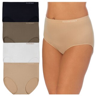 Foto 1 | Foto 1 | Calzoncillos Completos Sin Costuras Ellen Tracy De Ropa Interior Para Mujer Paquete De 4 - Venta Internacional.