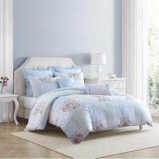 Foto 2 | Foto 2 | Set De Edredón Laura Ashley Twin Coquette Hope Patchwork Blue - Venta Internacional.