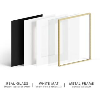 Foto 3 | Foto 3 | Marco De Fotos Haus And Hues De 20 X 20 Cm Con Cristal Auténtico Y Aluminio Dorado - Venta Internacional.