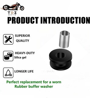 Foto 4 | Foto 4 | 10 Arandelas De Goma M8 Con Revestimiento De Acero Y Arandela Amortiguadora - Venta Internacional.