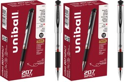 Bolígrafo De Gel Uni-ball Signo 207 Impact 1 0 Mm Rojo Intenso (x12) - Venta Internacional.