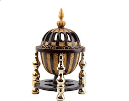 Quemador De Incienso Intense Oud Con Cúpula De Metal Marrón De 18 Cm - Venta Internacional.