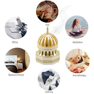 Foto 6 | Foto 6 | Soporte Para Incienso Intense Oud Dome Style 20 Cm Color Beige - Venta Internacional.