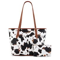 Bolso De Mano Montana West De Piel Con Estampado De Vaca Para Mujer - Venta Internacional.