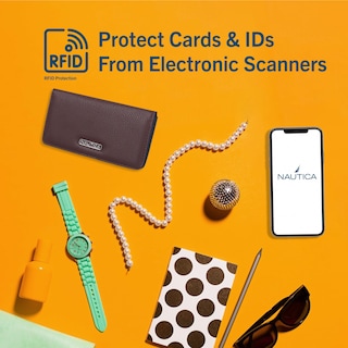 Foto 4 | Foto 4 | Cartera Nautica Seaside Slim De Piel Vegana Roja Con Bloqueo Rfid - Venta Internacional.