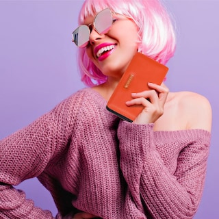 Foto 5 | Foto 5 | Cartera Nautica Seaside Slim De Piel Vegana Roja Con Bloqueo Rfid - Venta Internacional.