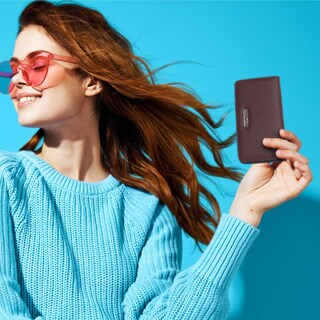 Foto 6 | Foto 6 | Cartera Nautica Seaside Slim De Piel Vegana Roja Con Bloqueo Rfid - Venta Internacional.