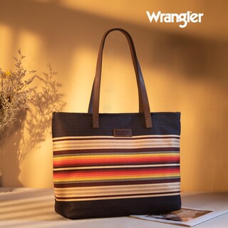 Foto 2 | Foto 2 | Bolso Montana West Wrangler Aztec De Lona Con Correa De Piel - Venta Internacional.