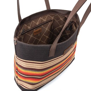 Foto 5 | Foto 5 | Bolso Montana West Wrangler Aztec De Lona Con Correa De Piel - Venta Internacional.