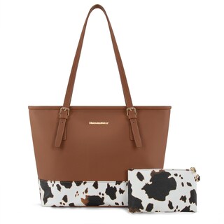Foto 1 | Foto 1 | Bolso De Mano Montana West De Piel Con Estampado De Vaca Para Mujer - Venta Internacional.