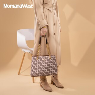 Foto 6 | Foto 6 | Bolso Montana West Con Cadena Acolchada Para Mujer Color Canela Mwc-0401tn - Venta Internacional.