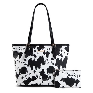 Foto 1 | Foto 1 | Bolso Montana West De Piel Con Estampado De Vaca Para Mujer Color Negro - Venta Internacional.