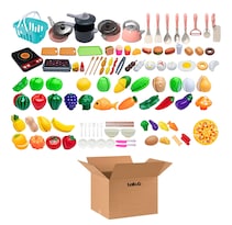 Juguetes Lab.g De Cocina Infantil Corta Frutas Verduras 108pc