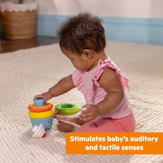 Foto 6 | Foto 6 | Juguete Apilable Bright Starts Treat Tower Con Mordedor De Más De 6 M - Venta Internacional.