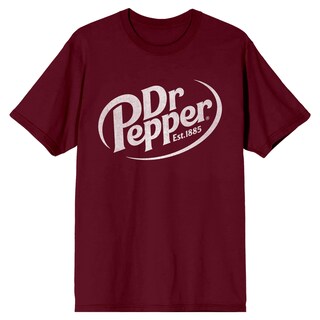 Foto 1 | Foto 1 | Camiseta Dr. Pepper Est.1885 Logo Para Hombre Color Granate Talla L - Venta Internacional.