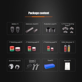 Foto 3 | Foto 3 | Minipulidora De Coche Inalámbrica Spta 12v Con Juego De Accesorios - Venta Internacional.