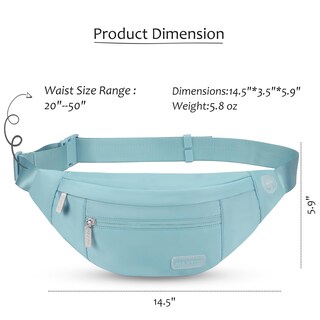 Foto 5 | Foto 5 | Bandolera Grande Fanny Pack Maxtop Con 4 Bolsillos Con Cremallera - Venta Internacional.