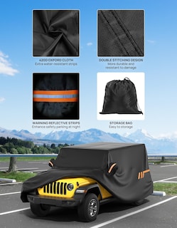 Foto 6 | Foto 6 | Funda De Coche Joytutus Compatible Con Wrangler 4 Puertas 1976-2024 - Venta Internacional.