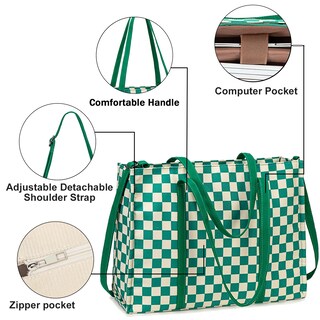 Foto 3 | Foto 3 | Bolsa Btoop Para Portátil De Lona Para Mujer 15 6 Pulgadas Color Verde - Venta Internacional.