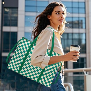 Foto 6 | Foto 6 | Bolsa Btoop Para Portátil De Lona Para Mujer 15 6 Pulgadas Color Verde - Venta Internacional.