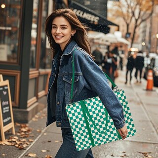 Foto 7 | Foto 7 | Bolsa Btoop Para Portátil De Lona Para Mujer 15 6 Pulgadas Color Verde - Venta Internacional.