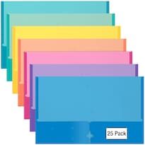 Carpetas De Bolsillo Better Office Products Colores Surtidos (25) - Venta Internacional.