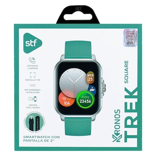 Foto 5 | Foto 5 | Smartwatch STF Kronos Trek Square Pantalla Verde