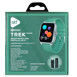 Foto 6 | Foto 6 | Smartwatch STF Kronos Trek Square Pantalla Verde