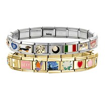 Pulsera Belug Italiana Bracelet 2pcs Oro Plata