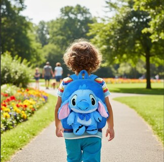 Foto 2 | Foto 2 | Mochila de Peluche Stitch Azul